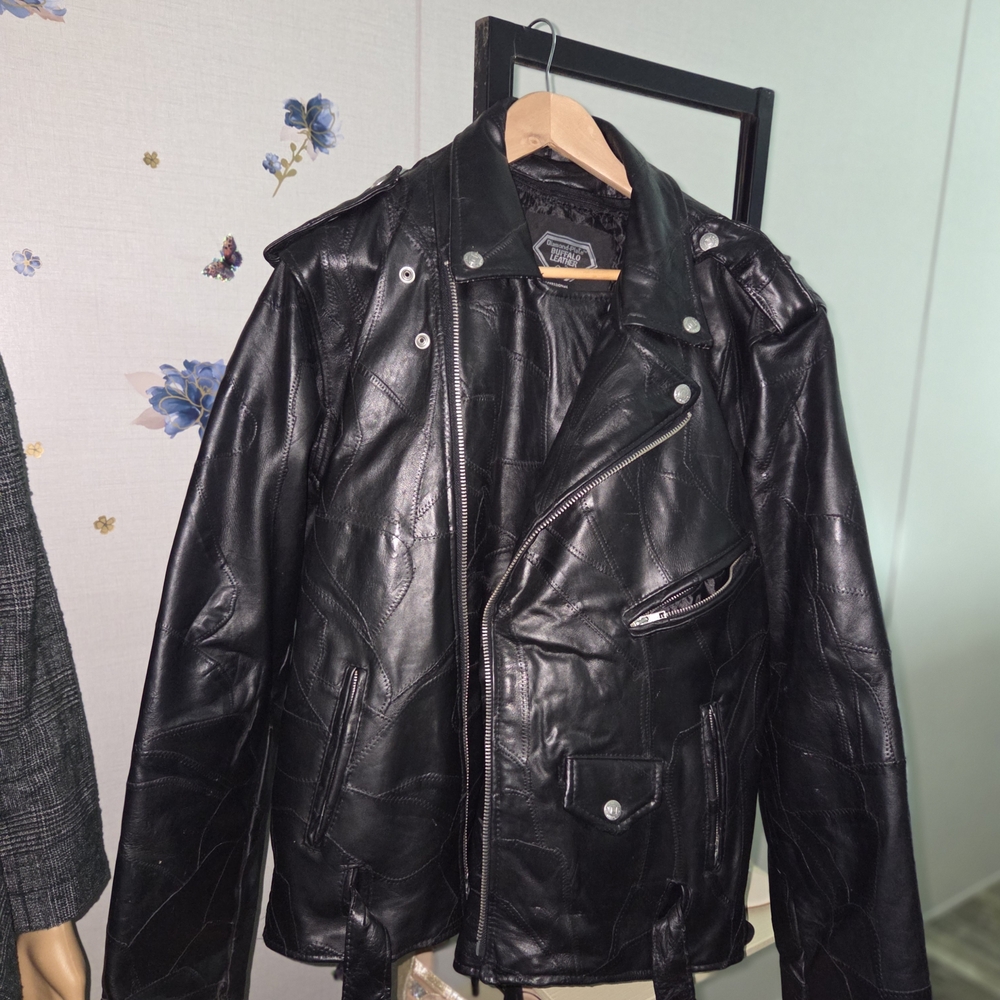 Diamond Supply Co. Leather Jacket in Black